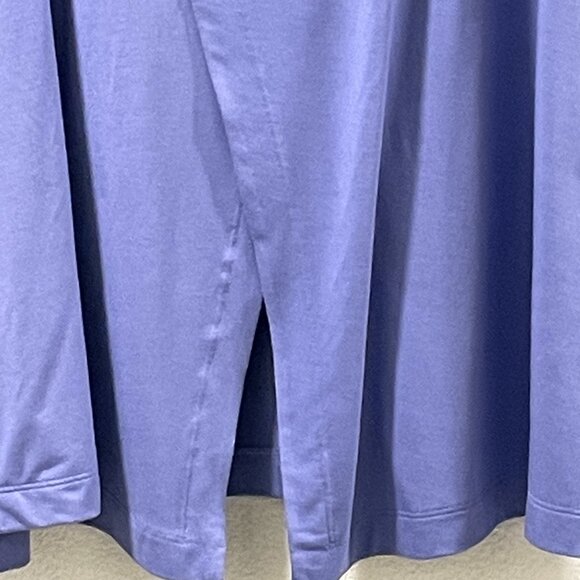 ATHLETA "Essence Away From Body" Short Sleeve V-Neck Split Back Tee, Blue - 3X - Picture 5 of 10